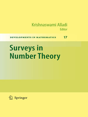 cover image of Surveys in Number Theory